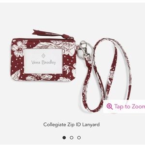 A&M Collegiate Zip ID Lanyard Vera Bradley